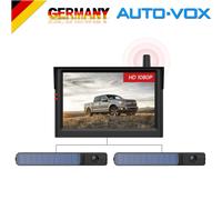 Foxpark Solar 3 Kabellos Rückfahrkamera Set 5" 1080P Monitor mit 2Kameras IP69K
