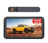 Foxpark Solar Rückfahrkamera Kabellos:Zwei-Minuten-Schnellinstallation & HD 1080P mit 5 Zoll Monitor, Leistungsstarke Nachtsicht, IP69K Auto Wasserdicht Rückfahrkamera Funk Set für Wohnmobil, LKW