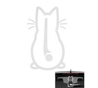 FPIJMG Katzen Autoaufkleber für Heckscheibe, 1 Stück Reflektierender Aufkleber, Wetterfest, Lustiger Auto Sticker für Scheibenwischer - Sicherheitsbewusstes Fahren