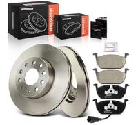 Frankberg Bremsensatz inkl. 2x Bremsscheiben + 4x Bremsbeläge Vorne Kompatibel mit Golf VII 5G1 BE1 BE2 BQ1 Golf Sportsvan AM1 AN VII Variant Replace# 5Q0615301E