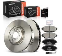 Frankberg Bremsensatz inkl. 2x Bremsscheiben + 4x Bremsbeläge Vorne Kompatibel mit O.c.t.a.v.i.a III Combi 5E5 5E6 Superb III Kombi Golf VII Replace# 5Q0615301C