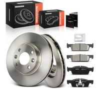 Frankberg Bremsensatz inkl. 2x Bremsscheiben + 4x Bremsbeläge Vorne Kompatibel mit S.a.n.d.e.r.o II Fortwo Coupe 453 Twingo III Forfour Logan Replace# 4534211400