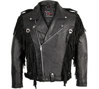 Fransen Chopper Motorrad Lederjacke Rocker Bikerjacke