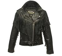 Fransen Lederjacke, Damen Lederjacke, Motorrad Lederjacke, Chopperjacke, Rocker