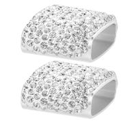 FRCOLOR Sonnenbrillenhalter Vielseitiges Design Auto aus Aluminiumlegierung 2 Stück mit Strass Sicherer und Stabiler Brillenhalter fürs Auto für Sommerfest und Innenraum