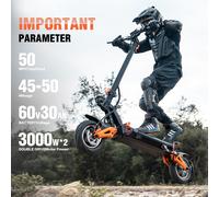 Freeboy 11'' E-Scooter Elektroroller 6000W 60V/30Ah Bis 80km/h Off-road E-Roller