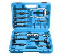 FreeTec 16tlg Innenlager Abzieher Set, 8-58mm Innenabzieher Lager, Grundloch Lagerabzieher Innenlager Auszieher Werkzeug, Kugellager Abzieher Innen mit Gleithammer Satz für Auto LKW Motorrad (Blau)