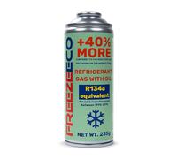 FREEZEECO COOL5 Summer Full KIT AC Repair - Kältemittel mit Öl - Ersatz Gas für Klimaanlage Auto - Klima Nachfüllset Auto - Klimaanlage Kältemittel, Nachfüllgas - für Autos ab 2017-290 g netto