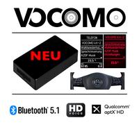 VOCOMO kX-3 V1 Bluetooth Freisprecheinrichtung mit Musik-Streaming für VW, Skoda, Seat