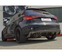 Friedrich Motorsport 76mm Auspuff Sportauspuff Anlage für Audi A3 8V 3-Türer 2.0