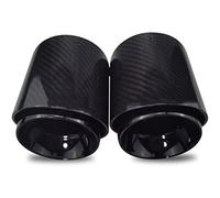 FRIGENN 1 Paar Auto Schwarz Glänzend Kohlefaser Auspuff Endrohre, Für Mini Cooper F54 F55 F56 F57 F60 R55