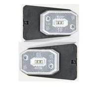 Friso Begrenzungsleuchten Umrissleuchten Seitenmarkierungsleuchten Positionsleuchten mit Halter LED weiß 1 Set=2 Stück Anhänger LKW Wohnwagen Nutzfahrzeuge Trailer