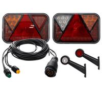 Rückleuchten-Set: Rückleuchten LED Fristom FT-270, Umrissleuchten LED Horpol LD 726 + 5,5m 13-poliger Kabelbaum