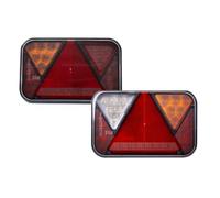 Fristom FT-270 LED Rückleuchten Set 12V 5-PIN 6-Funktionen Links rechts | Stoßfeste LED-Heckleuchten mit CANBUS-System. Für leichte Anhänger, Transporter und Landmaschinen bei jedem Wetter.