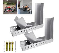 Froadp Einstellbar Montageständer Mobile Motorrad Ständer aus Stahl Transportständer mit Ankerbolzenlöchern Verstellbarer Verladehilfe Motorradwippe für Wartung Reparatur und Montage (2 Stück)