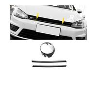 Front Kühlergrille Glänzend Schwarzer Kühlergrillstreifen Für VW Für Golf 7 R-Leitung 7.5 MK7 Stoßstange Grillverkleidung Dekoratives Kühlergrillzubehör Frontgrill(7r Cover Grille)