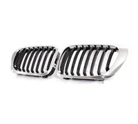 Front Nieren Kühlergrill Gitter Für 3er E46 2-Türer Vor-Facelift 2000-2007 Für M3 Coupé Cabriolet Einzellamellengrill Nierengrill Carbon Chrom