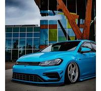 Front Spoiler Lippe Für Für Golf 7,5 Für GTI Für GTD R Für Line 2017-2020 Schwarz Glänzend Stil Frontstoßstange Aero Kit Canard Wings