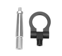 Front Spoiler Lippe Für Mitsubishi Für Lancer Für EVO X 10 2008-2016 Auto Racing Zughaken Anhänger Abschleppstange Fahrzeug Abschlepphaken Auto Hinten Vorne Anhänger Auto Spoilerlippe(Schwarz)