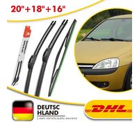 Front und Heckscheibenwischer Für Opel Corsa C X01 | 2000-2006 Flachbalken DE