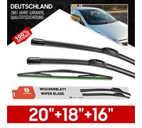 Front und Heckscheibenwischer Set Für Opel Corsa C X01 | 2000-2006 Flachbalken