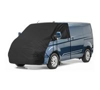 Frontscheibe Wrap Cover Ersatz für Ford Transit Custom, Luxus Sonnenschutz Vollständige Okklusion Frontscheibenabdeckung 420D, Abdeckplane für Wohnwagen mit UV-Schutz (Schwarz)