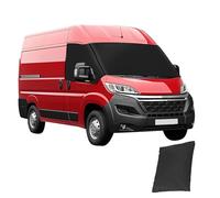 Frontscheiben-Abdeckung passend für 2006-2022 Peugeot Boxer/Citroen Jumper/FIAT Ducato X250/290, 600D Verdunkelung wasserdicht Auto-Windschutzscheibenabdeckung Frostschutz wetterfester Vorhang