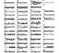 FRONTSCHEIBEN AUFKLEBER Auto 60cm WOMO Lifestyle Hubraum Fridays for Tuning