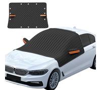 Frontscheibenabdeckung Auto, 238x218x148 cm, Universal, Winterfeste SUV-Abdeckplane aus Verstärktem Oxford-Gewebe & Alu-Beschichtung, Magnetisch, Wetterfest, UV-Schutz, Schnee- & Eisfrei, Faltbar