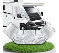 Frontscheibenabdeckung Ford Transit 2014-2026 MK8 & MK9 - Thermomatte Außen Sonnenschutz Ford Transit Wasserdicht Scheibenabdeckung für Wohnmobile und Kastenwagen