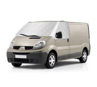 Frontscheibenabdeckung für Renault Trafic Opel Vivaro Nissan Primastar 2001-2014, Scheibenabdeckung Sonnenschutz Frontscheibe Thermomatten, Auto Windschutzscheiben Abdeckung Blackout Anti-UV Frost