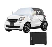 Frontscheibenabdeckung für Smart Fortwo 2006-2025, Windschutzscheibe Abdeckung Verdickte mit Riemen & Reflektorstreifen, Winterabdeckung Frost Regen Sonne Schnee Staub Schutz Thermomatten