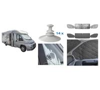 Frontscheibenabdeckung Thermomatten Set Fiat Ducato X290 / Boxer / Jumpe ab 2014