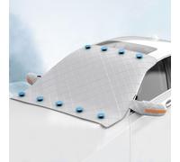 Frontscheibenabdeckung Winter für Ford Transit Courier B460, Magnetisch Faltbar Scheibenabdeckung Auto mit 2 Spiegelabdeckungen, Schutz Gegen Schnee Sonne,C 170 x 143