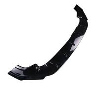 Frontspoiler Stoßstange Auto-Frontstoßstangen-Lippenspoiler 3-teilig -CS-Frontschutzbügel Für VW Für Golf Mk7 Mk7.5 Für GTI Für GTD Für GTE R Für Line 2013-2020(Glossy Black)