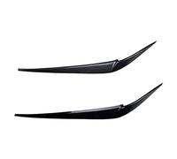 Frontspoilerlippe Für X3 X4 G01 G02 2018-2021 Auto Augenbraue Scheinwerfer Augenlid Abdeckung Dekoration Trim Wimpern Kopf Licht Lampe Aufkleber ABS(Kohlenstoff-Look)