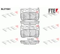 FTE BREMSBELÄGE SATZ HINTERACHSE passend für LEXUS GS IS | 9010936