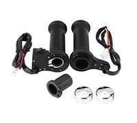 FTVOGUE Heizgriffe Griffheizung Motorrad,1 Paar 22 mm (7/8") Motorrad Lenkergriffe Griffe einstellen Temperatur für Motorrad/Fahrrad/ATV