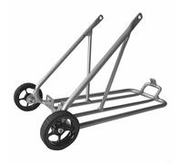 FUBESK Heckträger aus Aluminiumlegierung, 40,6 cm (16 Zoll), zusammenklappbar, für Brompton für 3sixty, inklusive einfachen Rädern, 40,6 x 4,5 cm für Reifen (D)