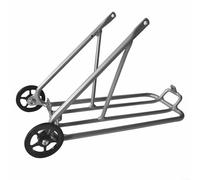 FUBESK Heckträger aus Aluminiumlegierung, 40,6 cm (16 Zoll), zusammenklappbar, für Brompton für 3sixty, inklusive einfachen Rädern, 40,6 x 4,5 cm für Reifen (A)