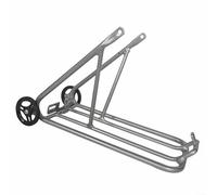 FUBESK Heckträger aus Aluminiumlegierung, 40,6 cm (16 Zoll), zusammenklappbar, für Brompton für 3sixty, inklusive einfachen Rädern, 40,6 x 4,5 cm für Reifen (B)