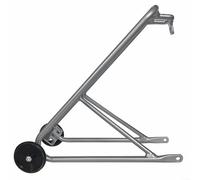 FUBESK Heckträger aus Aluminiumlegierung, 40,6 cm (16 Zoll), zusammenklappbar, für Brompton für 3sixty, inklusive einfachen Rädern, 40,6 x 4,5 cm für Reifen (C)