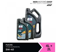 Fuchs Titan Supersyn 5W-40 Motoröl MB 229.3 VW 505 00 RN 4+2 Liter = 6 Liter