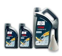 Fuchs Titan Supersyn FE 0W-30 | 7 L | kompatibel mit VOLVO VCC 95200377 | RENAULT RN0700 | ACEA A5/B5 | API SL | Motorenöl | Motoröl | Ölwechsel | Öl | SAE 0W30 |