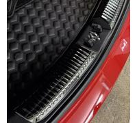 FUEISOF Edelstahl Ladekantenschutz für Hyundai i30 / i30N 2017-2025 - Schwarz Gebürstet - 2er Set - Heckschutz Stoßstange Innen