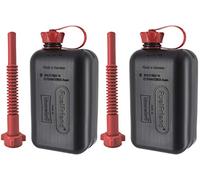 FuelFriend®-BIG max. 2,0 Liter - Benzinkanister Reservekanister mit UN-Zulassung + Flexibles Premium-Auslaufrohr - 2 Stück