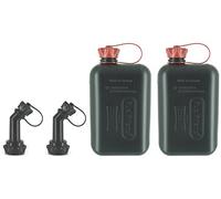 FuelFriend®-BIG max. 2,0 Liter - Klein-Benzinkanister Mini-Reservekanister mit UN-Zulassung + verschließbares Auslaufrohr - im Doppelpack
