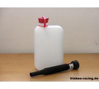 FuelFriend Big transparent 2 L Benzinkanister für Zapfpistole / Auslaufrohr