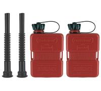 FuelFriend®-PLUS 1,0 Liter - Klein-Benzinkanister Mini-Reservekanister + Flexibles Auslaufrohr - im Doppelpack