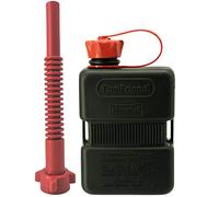 FuelFriend®-PLUS 1,0 Liter - Sonderserie BLACK - Klein-Benzinkanister Mini-Reservekanister + Flexibles Premium-Auslaufrohr
